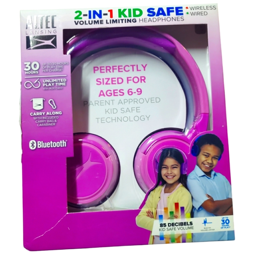 Altec Pink Headphones New in Box